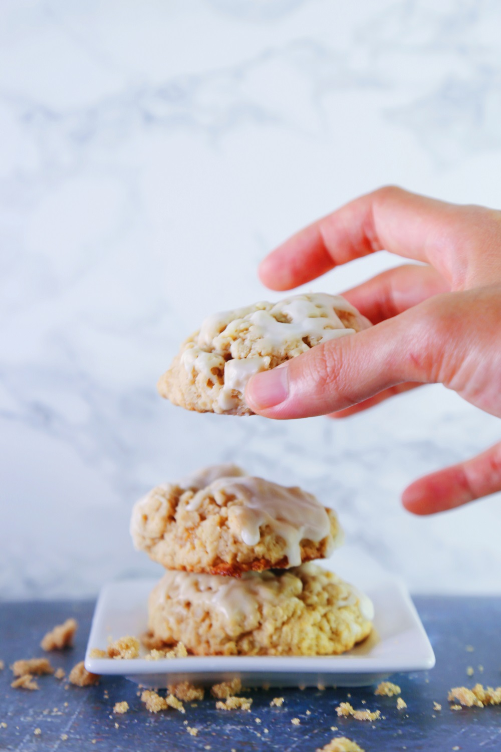 Old-Fashioned Iced Oatmeal Cookies - Saving Room for Dessert